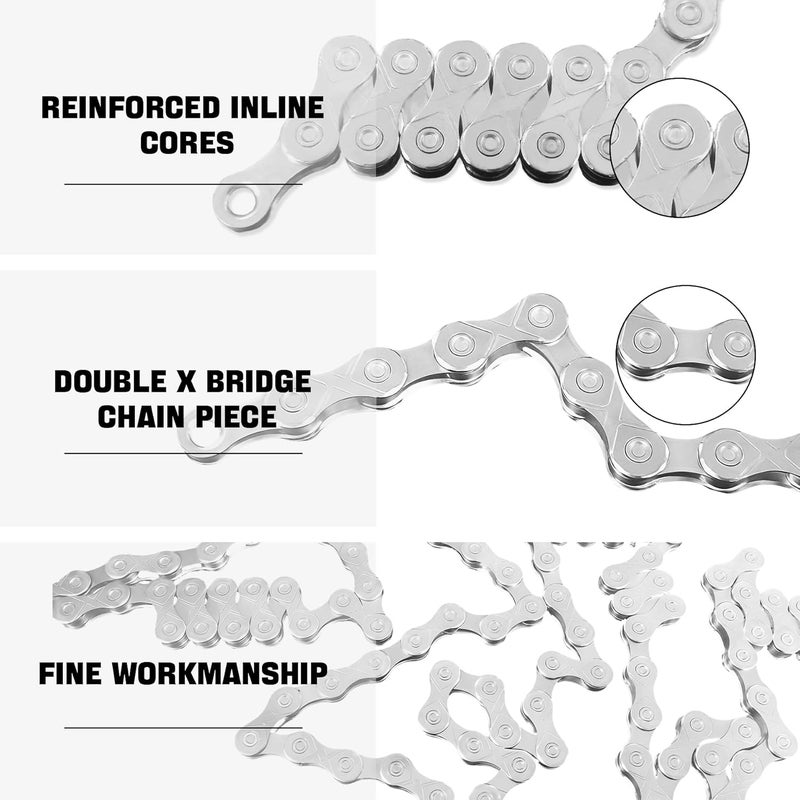 RainFlowwer 6/7/8/9/10/11/12 Speed Bike Chain – High-Strength, Durable & Smooth-Shifting for Road/Mountain Bikes (12-Speed) - Image 5